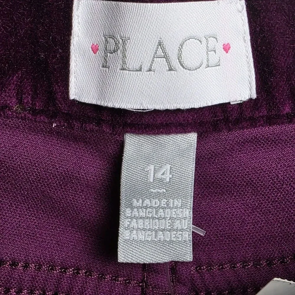 Children's Place Girls Sz 14 Pink Rose Ponte Leggings